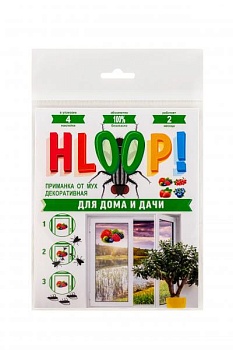 HLOOP! декоративная приманка от мух, 4 декоративных приманки в пакете: ягоды